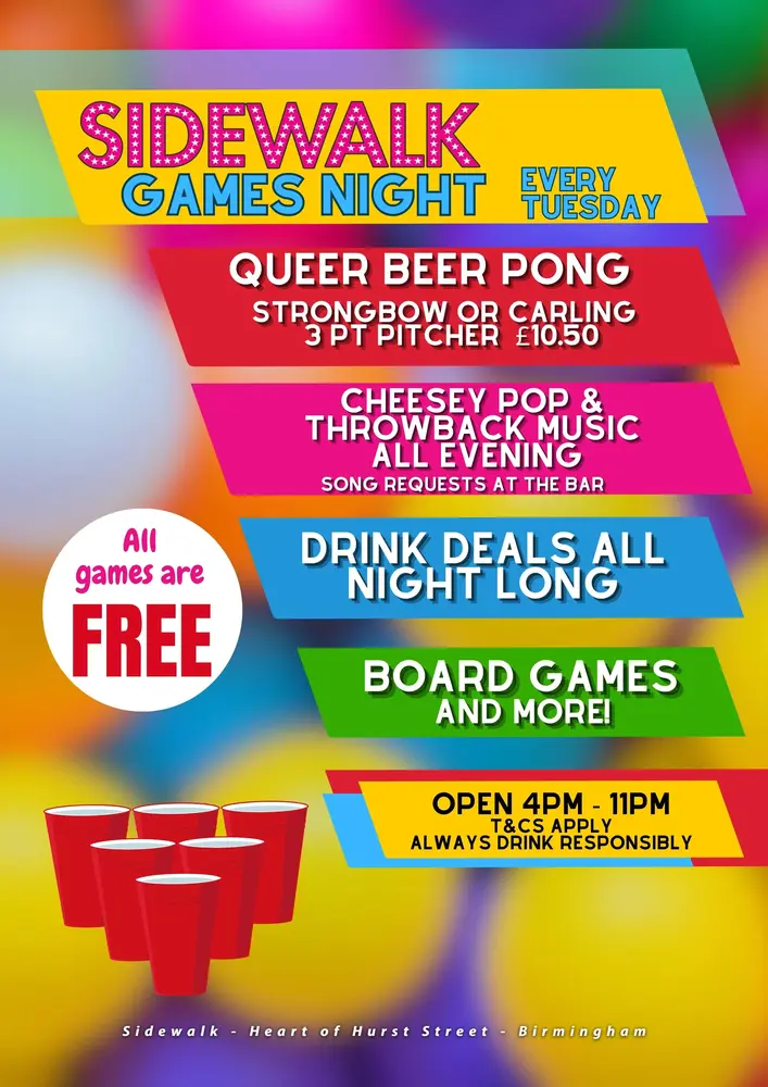 Poster Tuesday Games Night