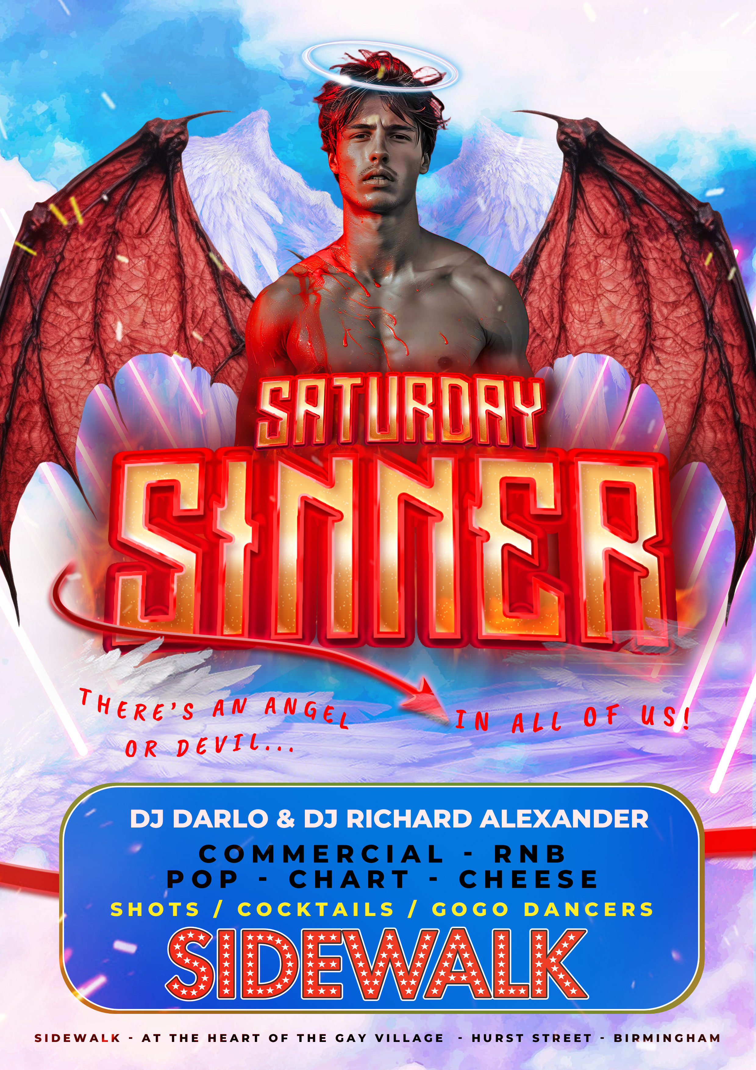 Poster Saturday - DJ - Dancers - Shots